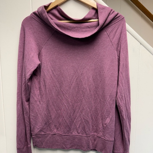 Athleta Studio Barre Sweatshirt in Dark Sugarplum Size XS - Picture 3 of 4